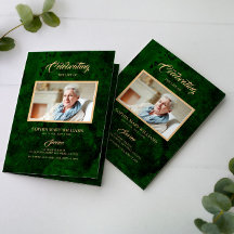 Caligrafia Dourada e verde funerária |Programa Mem