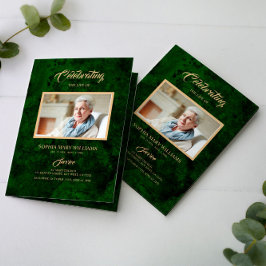 Programa Caligrafia Dourada e verde funerária |Programa Mem