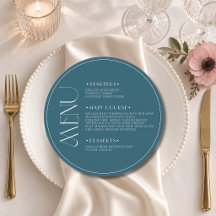 Cardápio de Boas-Vindas de Jantar de Casamento Red