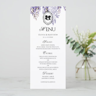 Programa Cardápio de Casamento Florais Elegantes Régence Vi