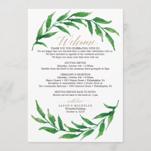 Programa Carta de Boas-Vindas ao Itinerário do Casamento Gr