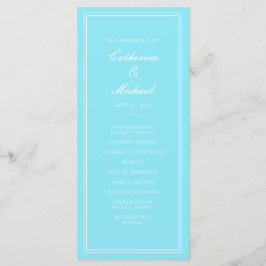 Programa Casamento Absoluto de Bright Aqua Script Clássico
