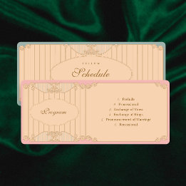 Programa Casamento Art Nouveau Ornamentado