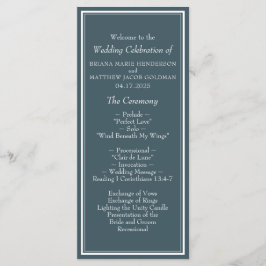 Programa Casamento Azul da Fronteira Moderna Minimalista
