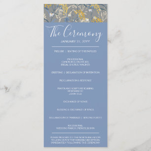 Programa Casamento Azul Marinho e Amarelo da Margarida Botâ