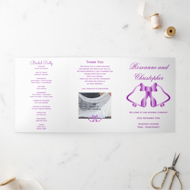 Programa Casamento Bells Roxos E Fita (Fora)