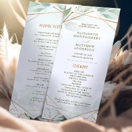 Programa Casamento Boho Geométrico e Verde
