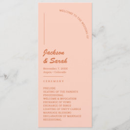 Programa Casamento Boho Retro Laranja