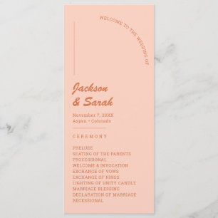 Programa Casamento Boho Retro Laranja