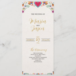 Programa Casamento Botânico das Flores Coloridas Mexicanas