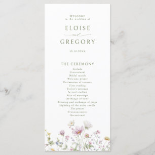 Programa Casamento Botânico Elegante de Pastel Molho Pastel