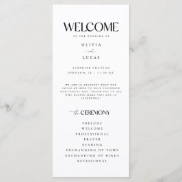 Programa Casamento Branco moderno e mínimo