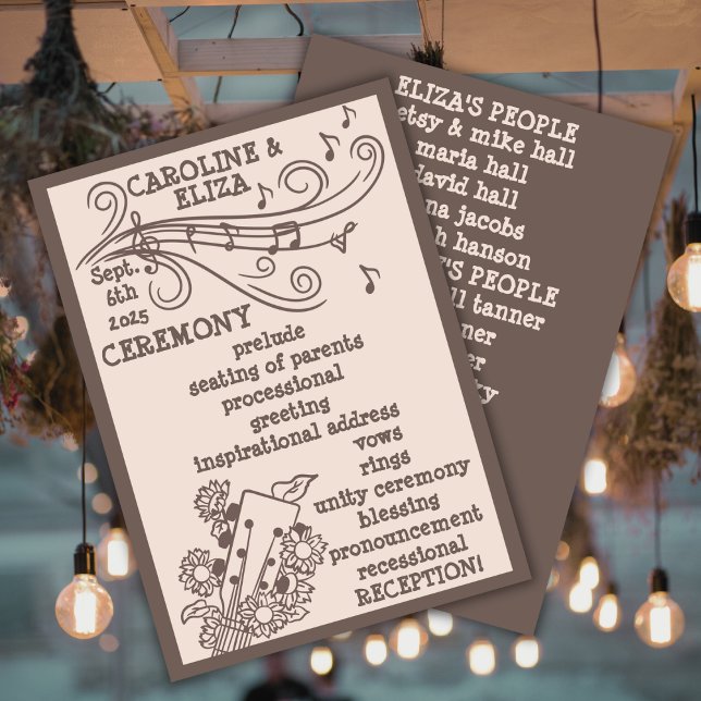 Programa Casamento Canyon Rock Boho de 1970 (Criador carregado)