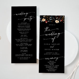 Programa Casamento caprichoso Boho de comprimento de chá de