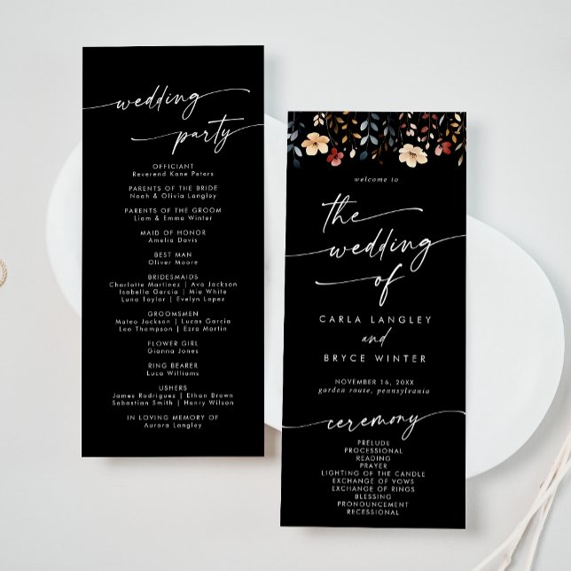 Programa Casamento caprichoso Boho de comprimento de chá de (Criador carregado)