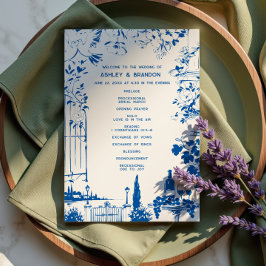Programa Casamento Caprichoso Jardim Azul Francês Europeu