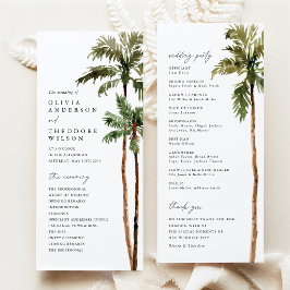 Programa Casamento Cerimônia de Destino Tropical com Palmei