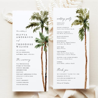 Programa Casamento Cerimônia de Destino Tropical com Palmei
