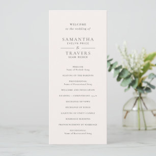 Programa Casamento Cinza Tradicional Elegante