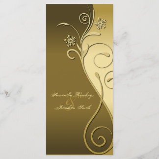Programa Casamento - Clássico Castanho e Dourado F