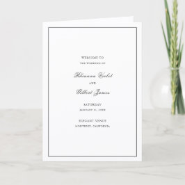 Programa Casamento Clássico Preto e Branco Atemporal