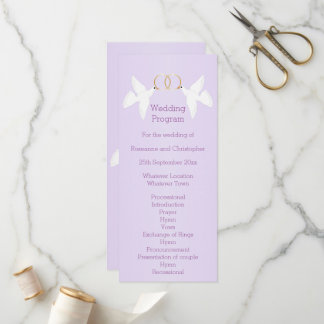 Programa Casamento Colorido Design Lilac