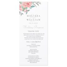 Casamento com Blush Floral Watercolor
