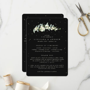 Programa Casamento com Caule de Eucalipto e Snowberry Preta