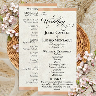 Programa Casamento com Fita de Pêssego