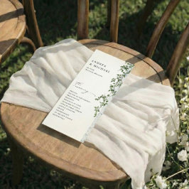 Programa Casamento com Folhagem de Árvore de Birch Simples