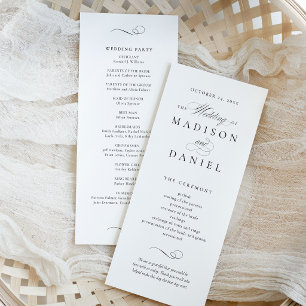 Programa Casamento com Letra Elegante Moderna