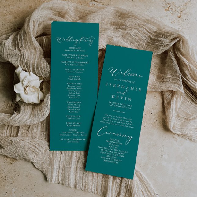 Programa Casamento com Teal de Na moda de Idyllic (Criador carregado)