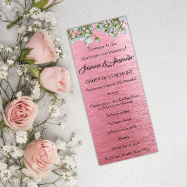 Programa Casamento Contemporâneo de Metais Rosa e Rosas Bra