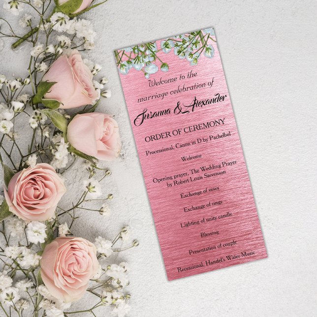 Programa Casamento Contemporâneo de Metais Rosa e Rosas Bra (Criador carregado)