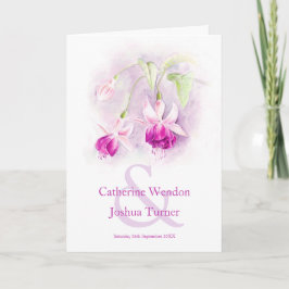 Programa Casamento cor-de-rosa púrpura da Fuchsia