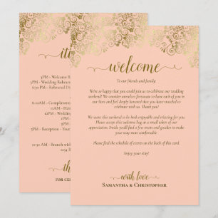 Programa Casamento Coral, Pêssego e Dourado - Boas-Vindas e