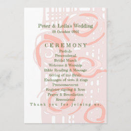 Programa Casamento Cultura Mosaica Coral Floral 2