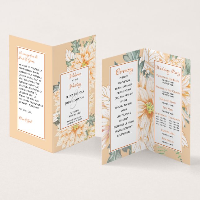 Programa Casamento Dahlias Marmalade (Interior e exterior)