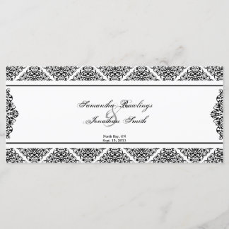 Programa Casamento - Damasco Negro e Branco