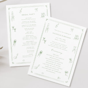 Programa Casamento de Advertência Branca e Sage Verde