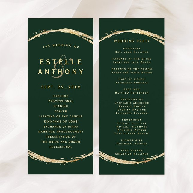 Programa Casamento de Ampersand no Círculo Dourado Russo Ve (Front & Back)