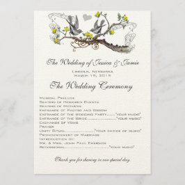 Programa Casamento de Aves Amarelas e Cinzas Adoráveis