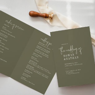Programa Casamento de Azeitona Verde-Chic Moderno