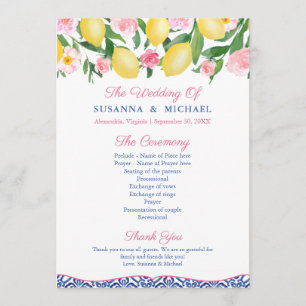 Programa Casamento de Azulejos Azuis Italianos com Pimentos