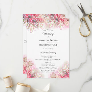 Programa Casamento de Blush de Ananás Rosa Exótico
