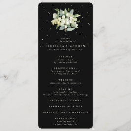 Programa Casamento de Buquê Elegante Black Snowberry+Eucaly