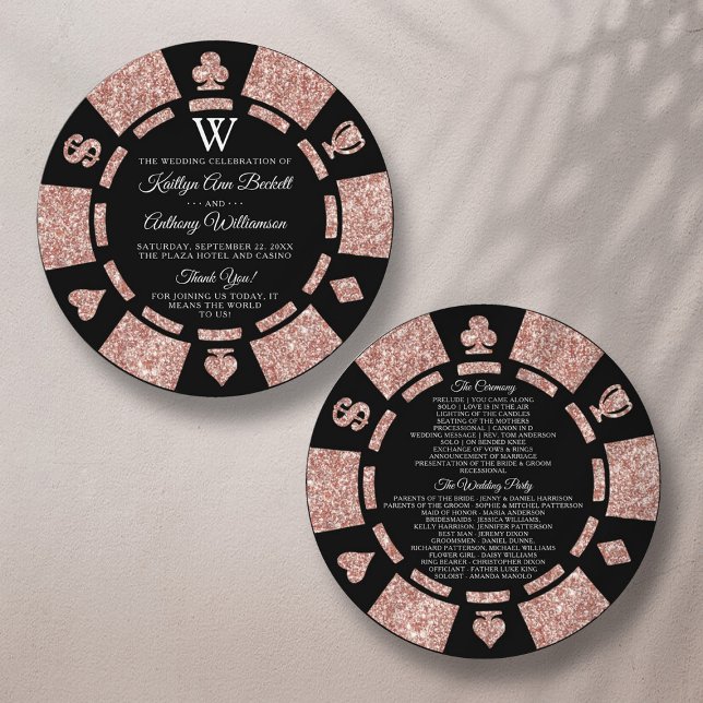 Programa Casamento de Chip Casino do Monograma Dourado com  (Criador carregado)