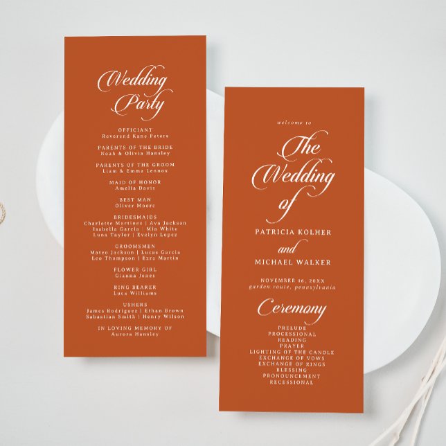 Programa Casamento de Comprimento de Chá em Caligrafia de T (Criador carregado)