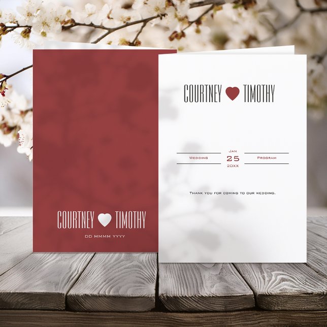 Programa Casamento de Coração Minimalista (Criador carregado)