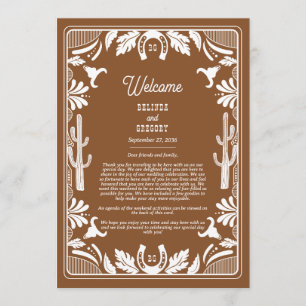 Programa Casamento de Cowboy Brown, Itinerário do País Ocid